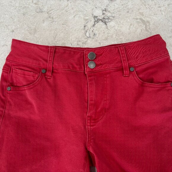Cabi Rust Colored Crop Jeans Size 4 - Picture 3 of 4